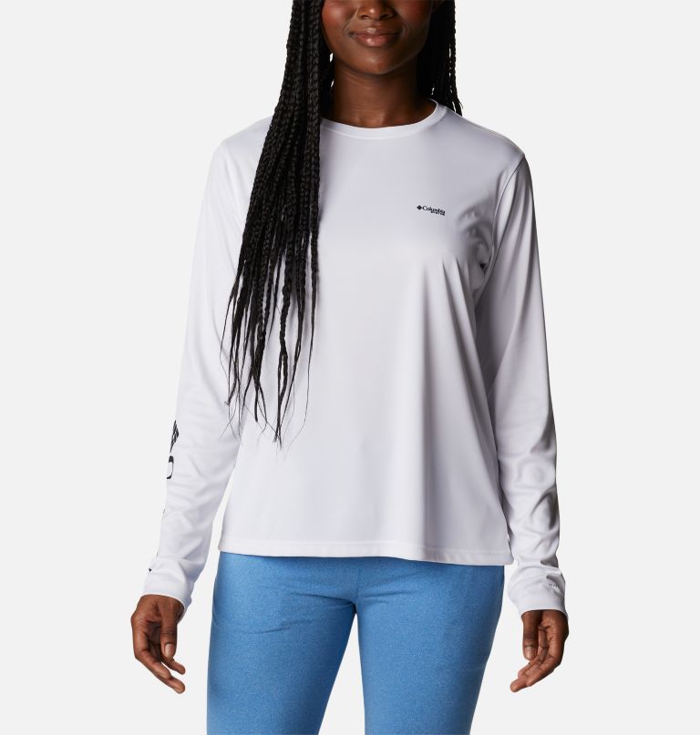 Columbi Women' PF Tida Tee Fill-O-Prin Fis Lon Sleev Shirt