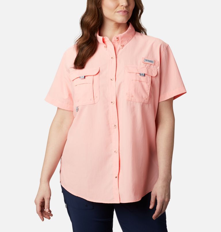 Columbi Women' PF Bahama Shor Sleev Plu Size