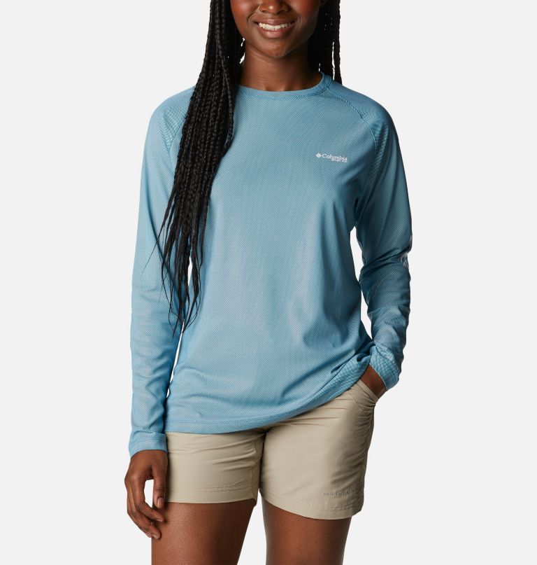 Columbi Women' PF Tida Deflector Lon Sleev Shirt