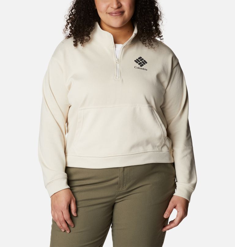 Columbi Women' Columbi Trek Frenc Terr Hal Zi Sweatshir Plu Size