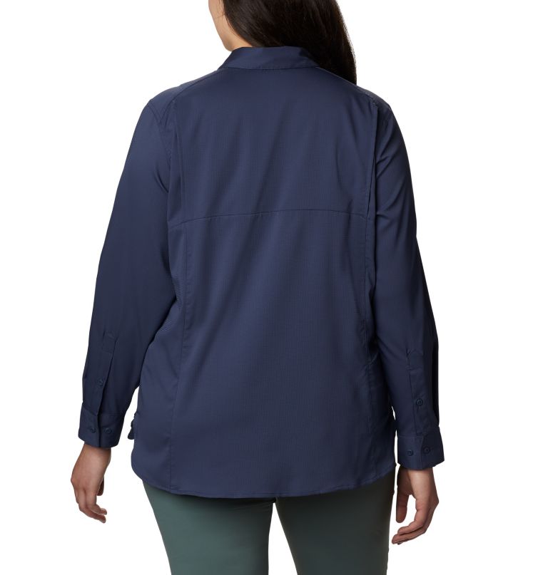 Columbi Women' Silve Ridge Lit Lon Sleev Shir Plu Size