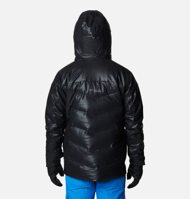 Columbi Men' Powde Keg Blac Dot Dow Jacket