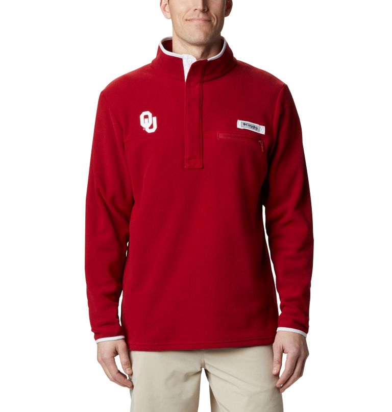 Columbi Men' Collegiat PF Harborside Fleec Jacke Oklahoma