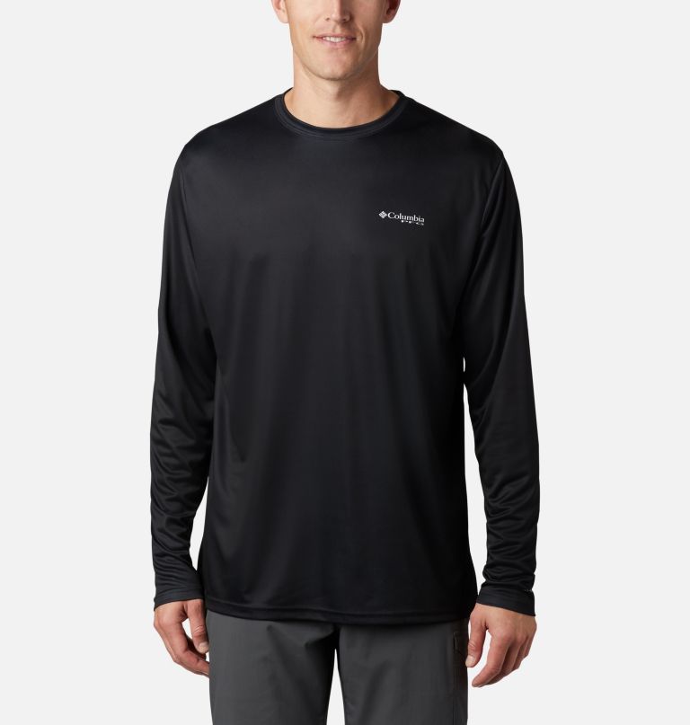 Columbi Men' Termina Tackl PF Fis Flag Lon Sleev Shirt