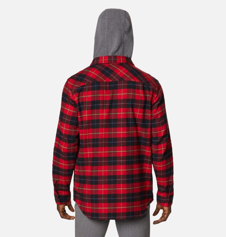 Columbi Men' Flar Gun Stretc Flanne Hoodie