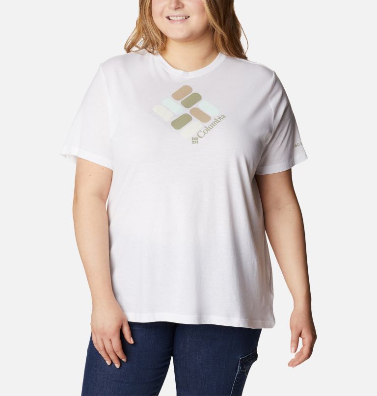 Columbi Women' Bluebir Day Relaxe Cre Nec To Shir Plu Size