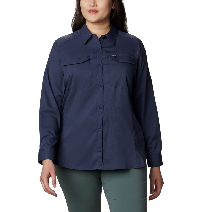 Columbi Women' Silve Ridge Lit Lon Sleev Shir Plu Size
