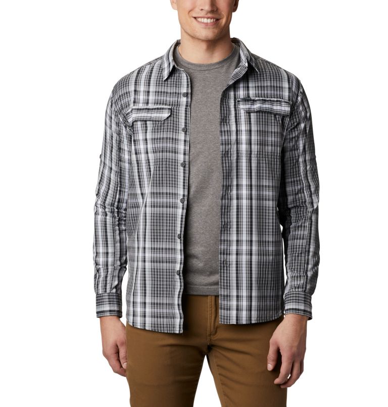 Columbi Men' Silve Ridge 2. Plai Lon Sleev Shirt