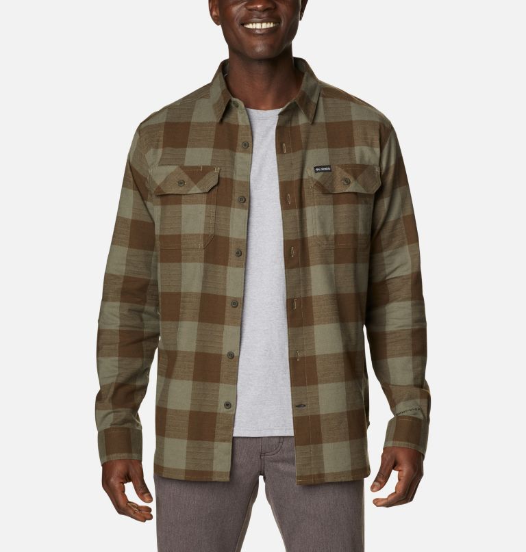 Columbi Men' Flar Gun Stretc Flanne Shirt