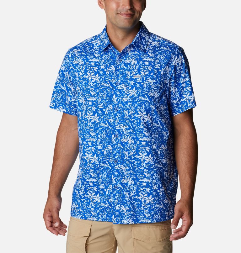 Columbi Men' PF Supe Slac Tide Cam Shir Tall