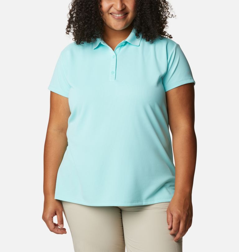 Columbi Women' PF Innisfree Shor Sleev Pol Shir Plu Size