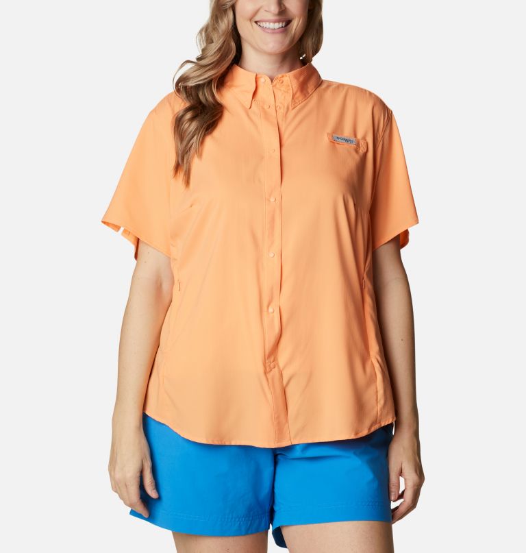 Columbi Women' PF Tamiami I Shor Sleev Shir Plu Size