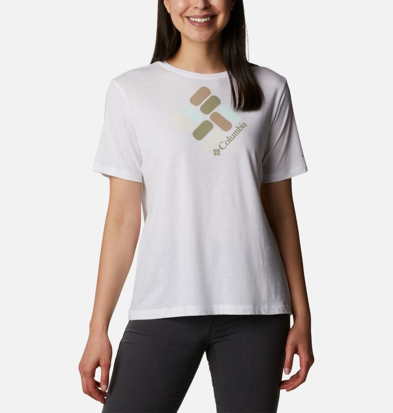 Columbi Women' Bluebir Day Relaxe Cre Nec Shirt