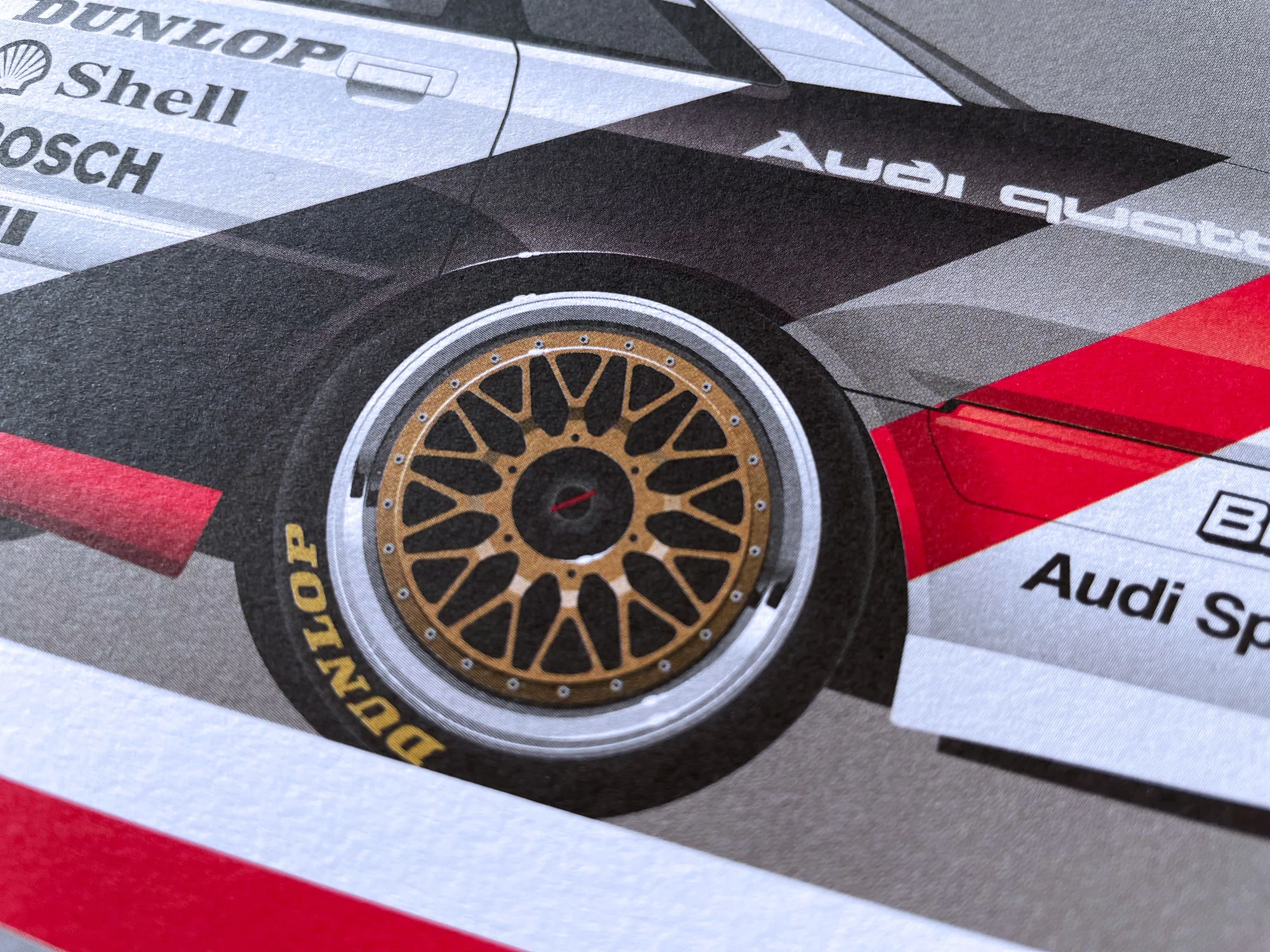 Audi Quattro on Track Short Graphic Story
