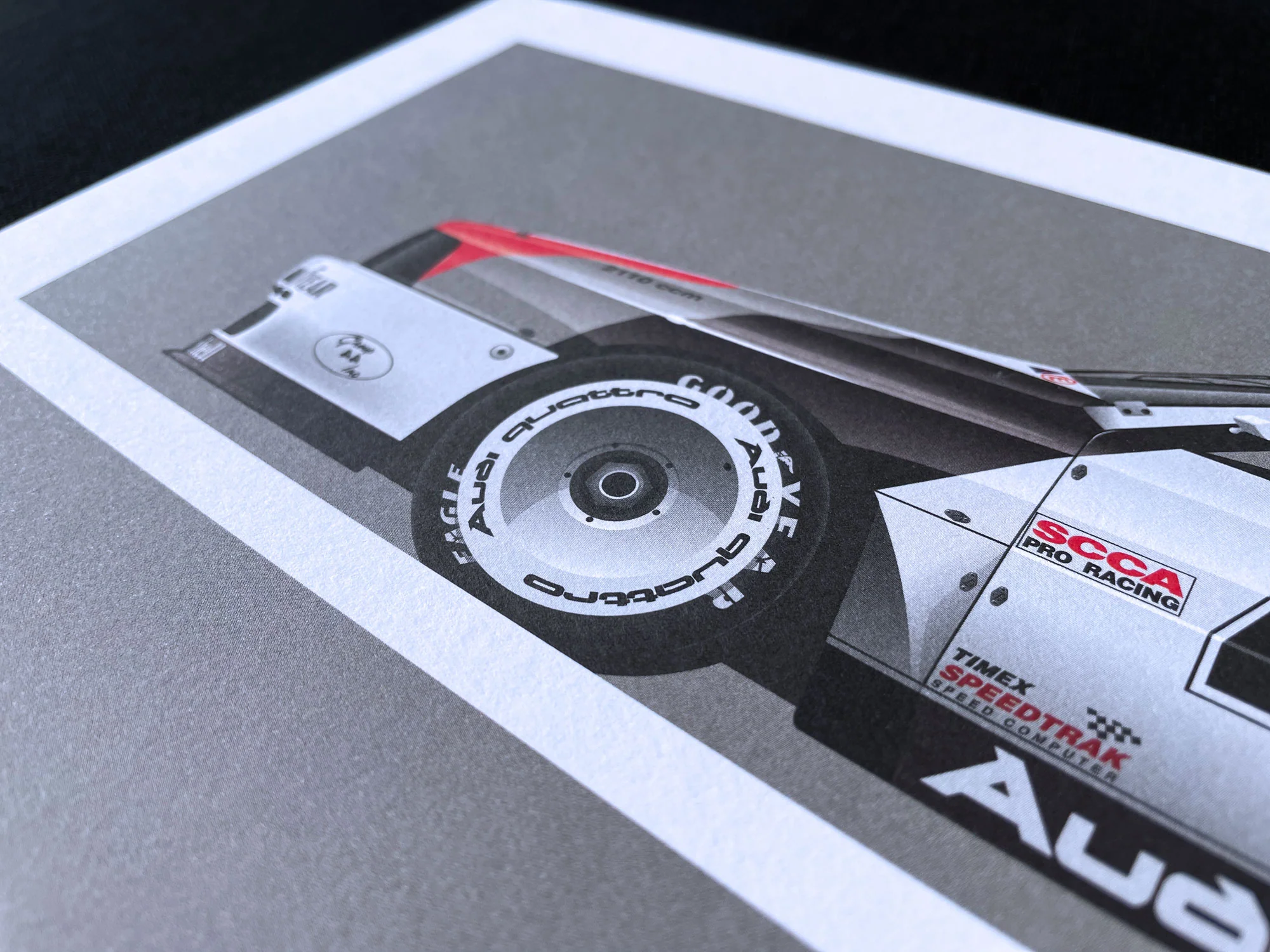Audi Quattro on Track Short Graphic Story