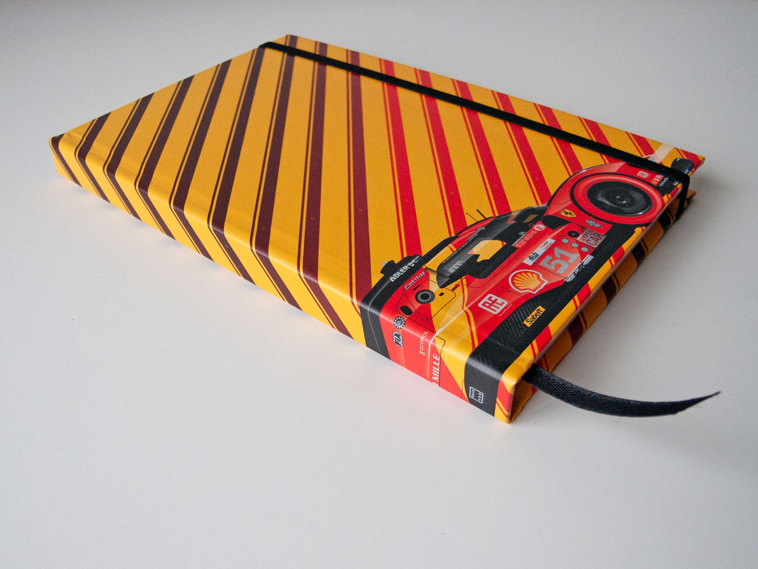 Notebook - Pier Guidi-Calado-Giovinazzi, Ferrari 499P Hypercar, 2023 24 Hours of Le Mans Winners