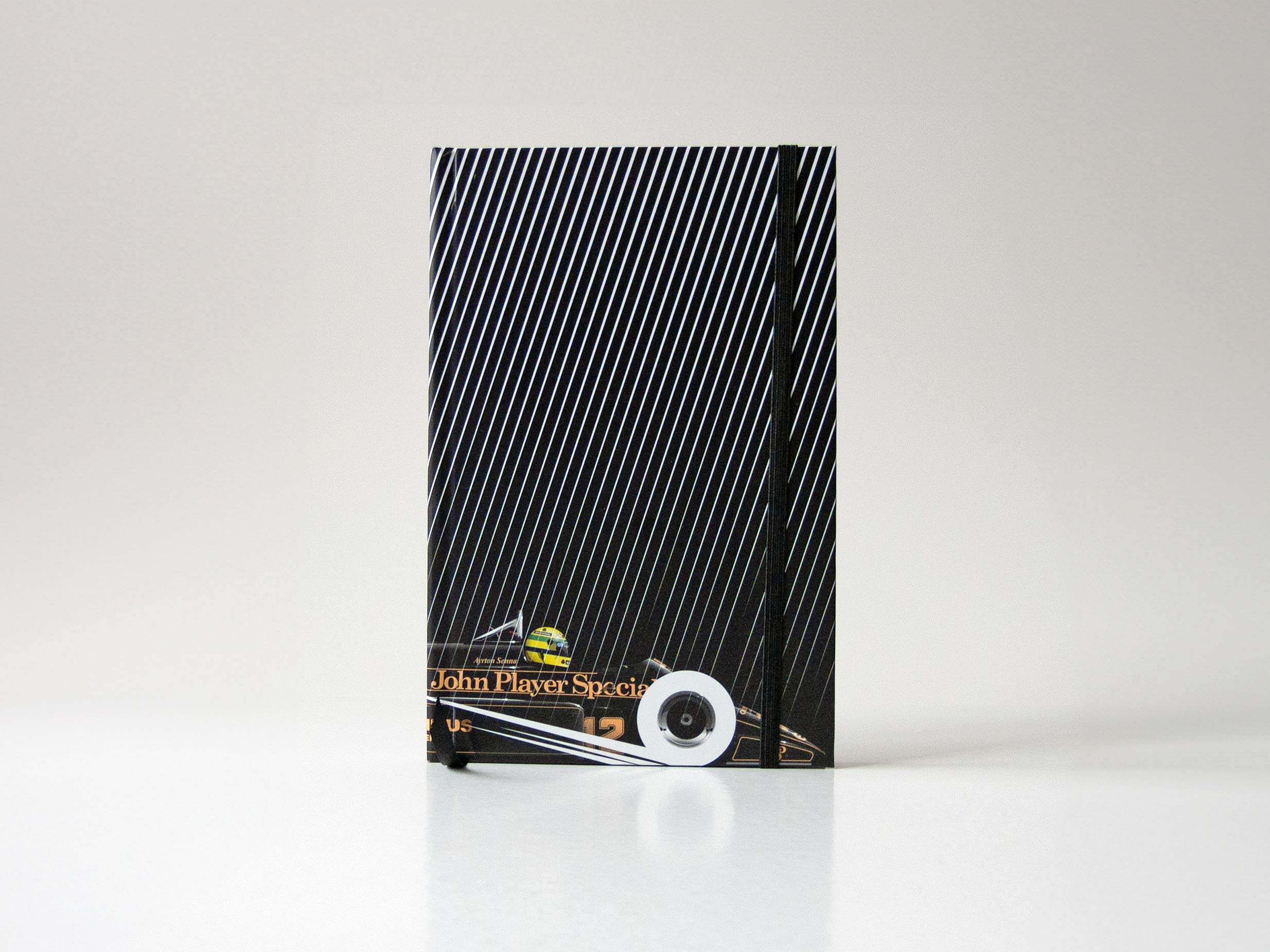 Notebook - Ayrton Senna, Lotus 97T Renault, 1985 Portuguese Grand Prix