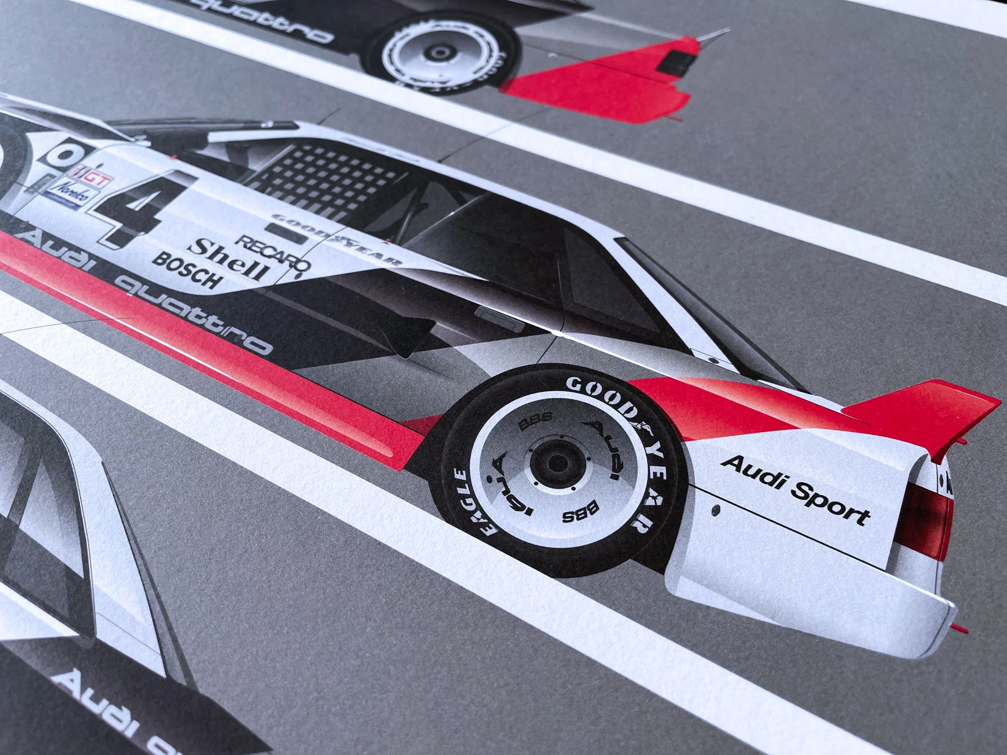 Audi Quattro on Track Short Graphic Story