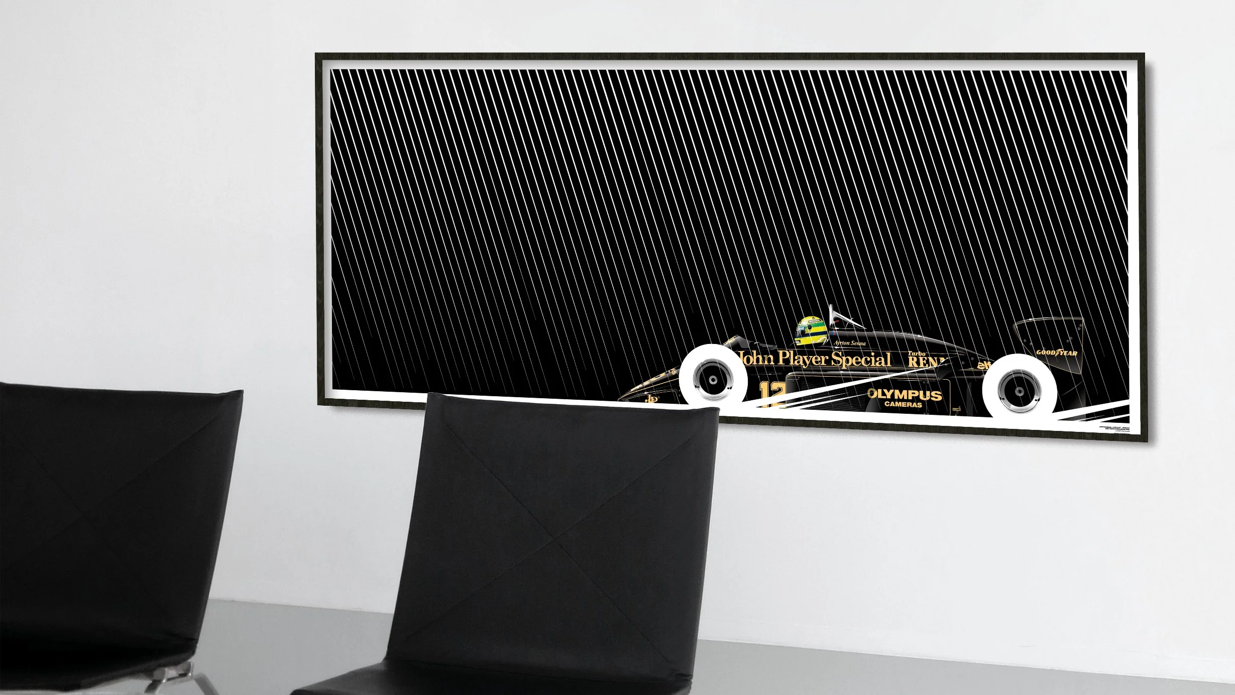 Ayrton Senna, Lotus 97T Renault, 1985 Portuguese Grand Prix - Big Format