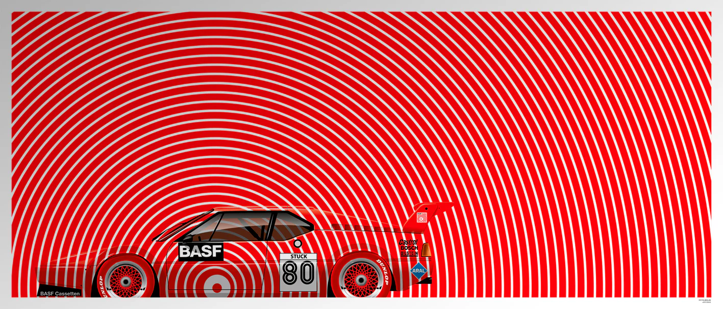 H.J. Stuck, BMW M1, 1980 - Big Format