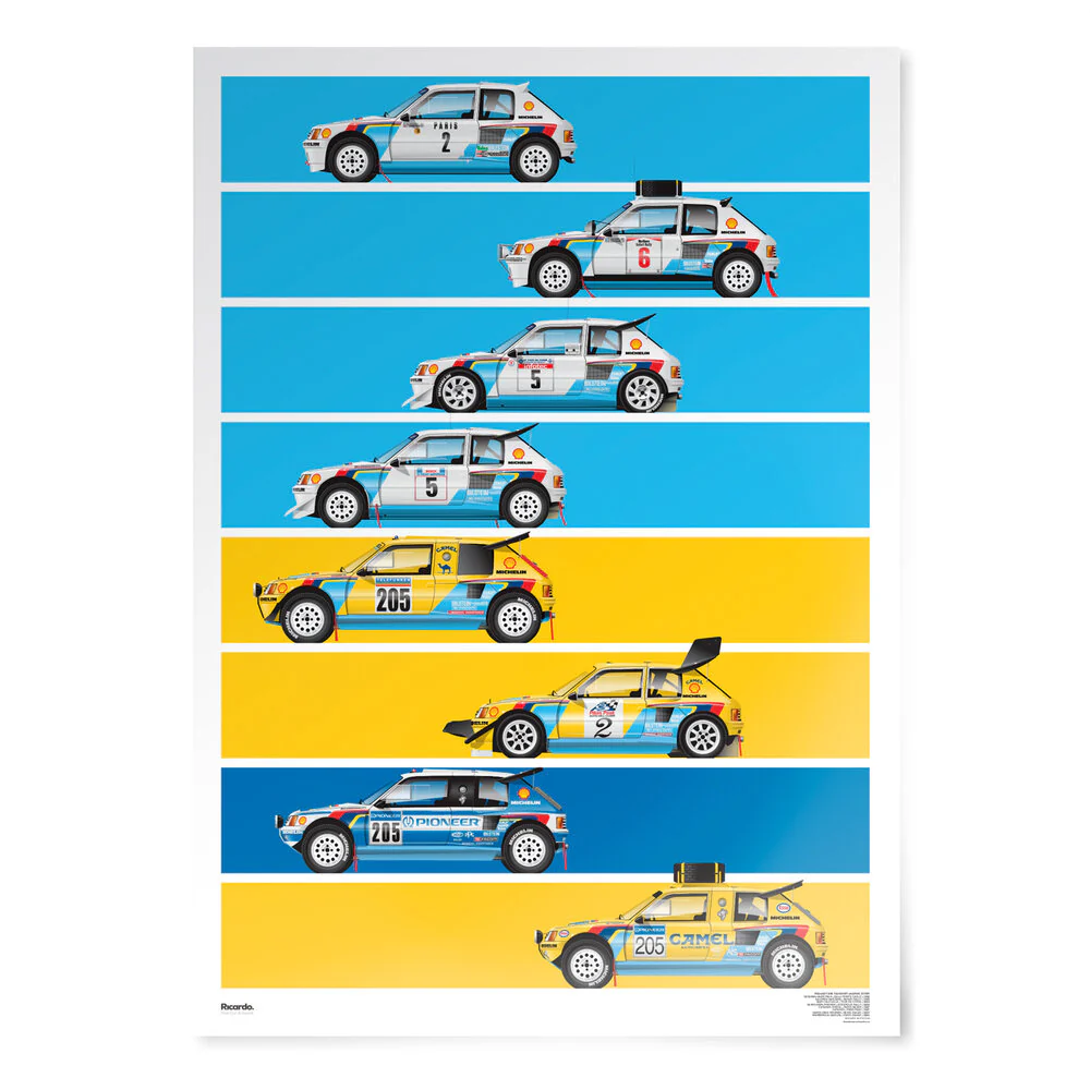 Peugeot 205 T16 Short Graphic Story