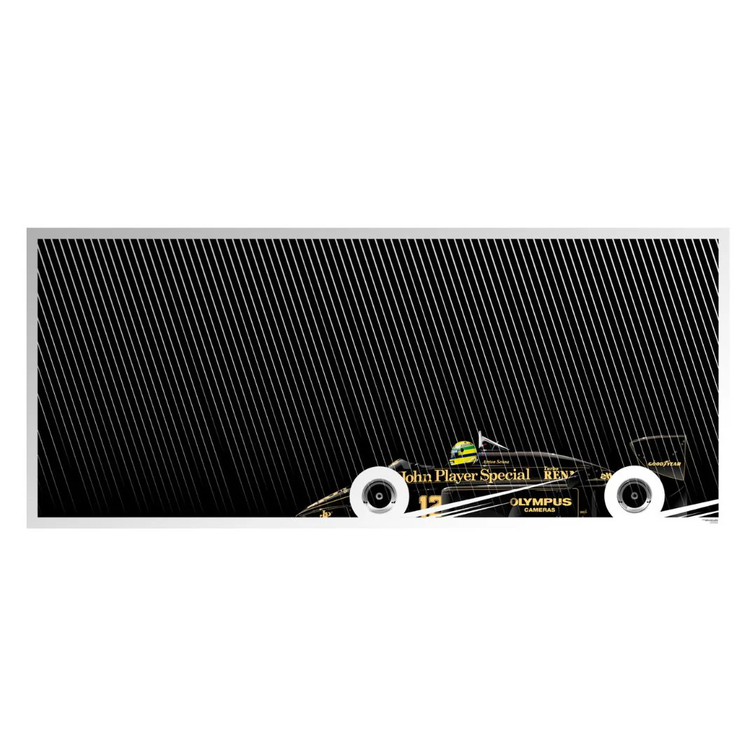 Ayrton Senna, Lotus 97T Renault, 1985 Portuguese Grand Prix - Big Format