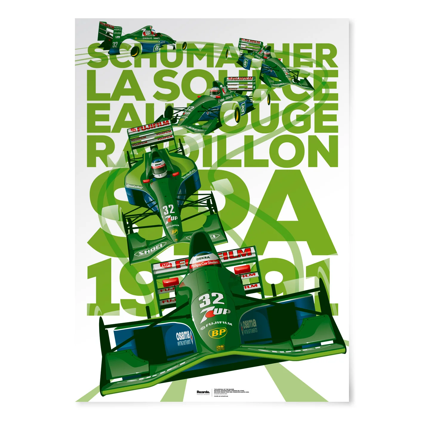 The arrival of the Kaiser, Michael Schumacher, Jordan 191-Ford, Belgian Grand Prix Spa-Francorchamps 1991