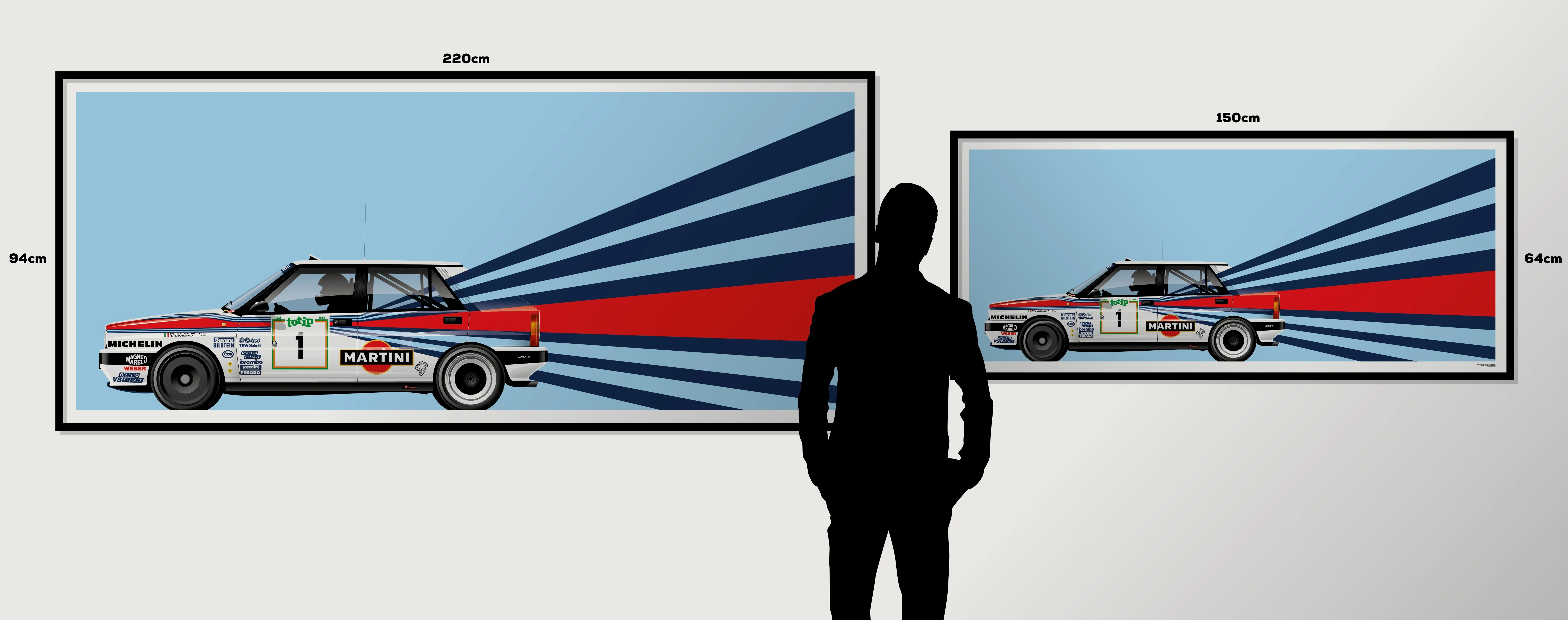 Miki Biasion-Tiziano Siviero, World Rally Champions 1988, Lancia Delta Integrale, Sanremo Rally 1988 - Big Format