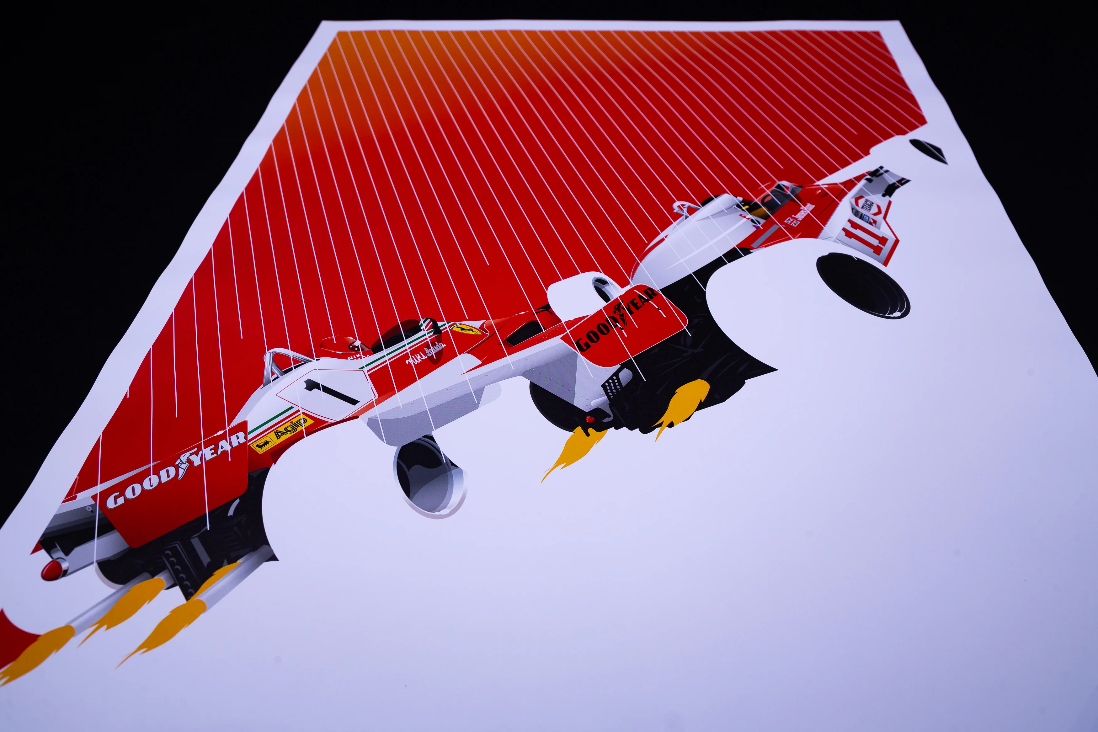 Mclaren M23 vs. Ferrari 312T2 - Hunt and Lauda duel