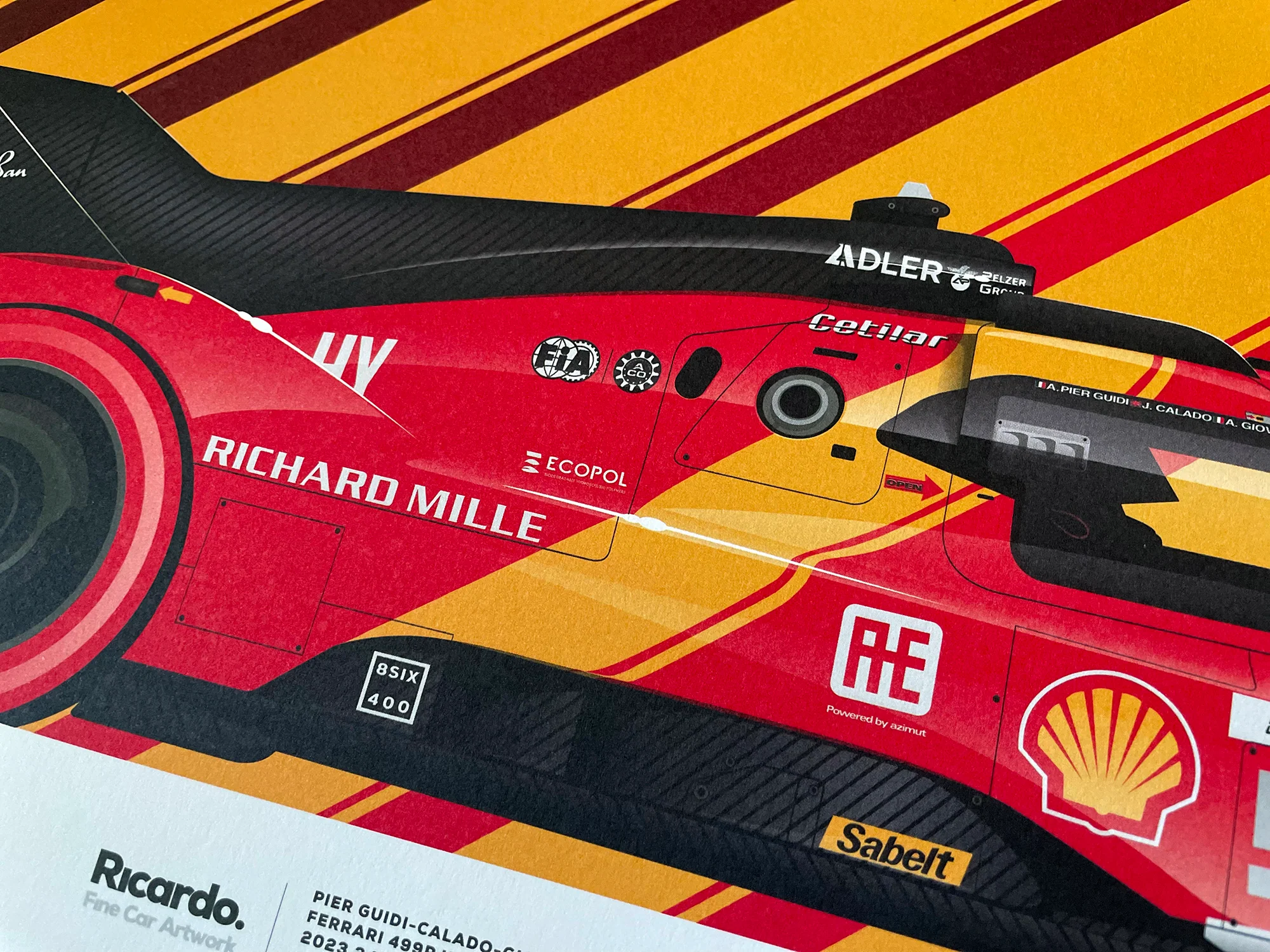 Pier Guidi-Calado-Giovinazzi, Ferrari 499P Hypercar, 2023 24 Hours of Le Mans Winners