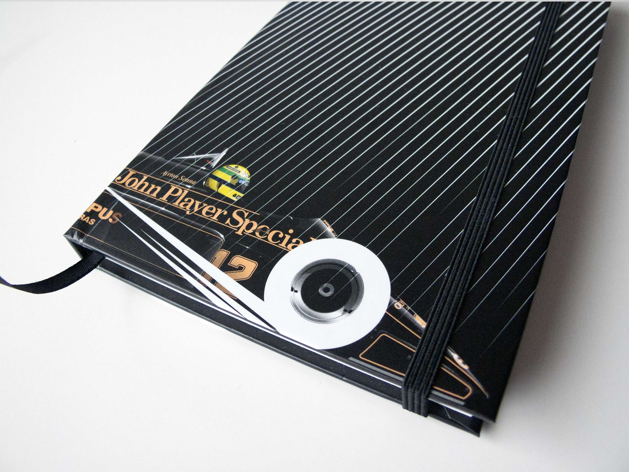 Notebook - Ayrton Senna, Lotus 97T Renault, 1985 Portuguese Grand Prix