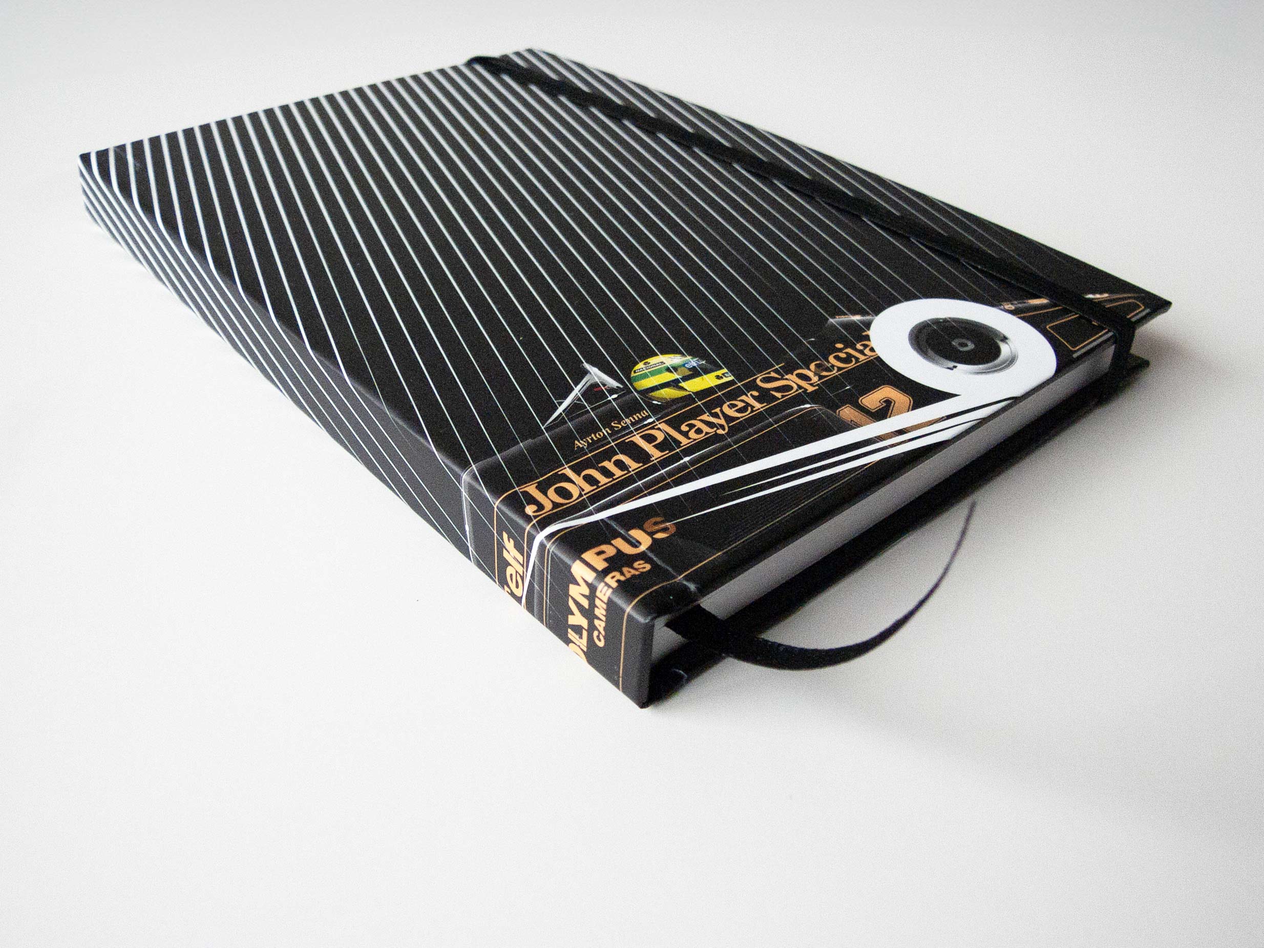 Notebook - Ayrton Senna, Lotus 97T Renault, 1985 Portuguese Grand Prix