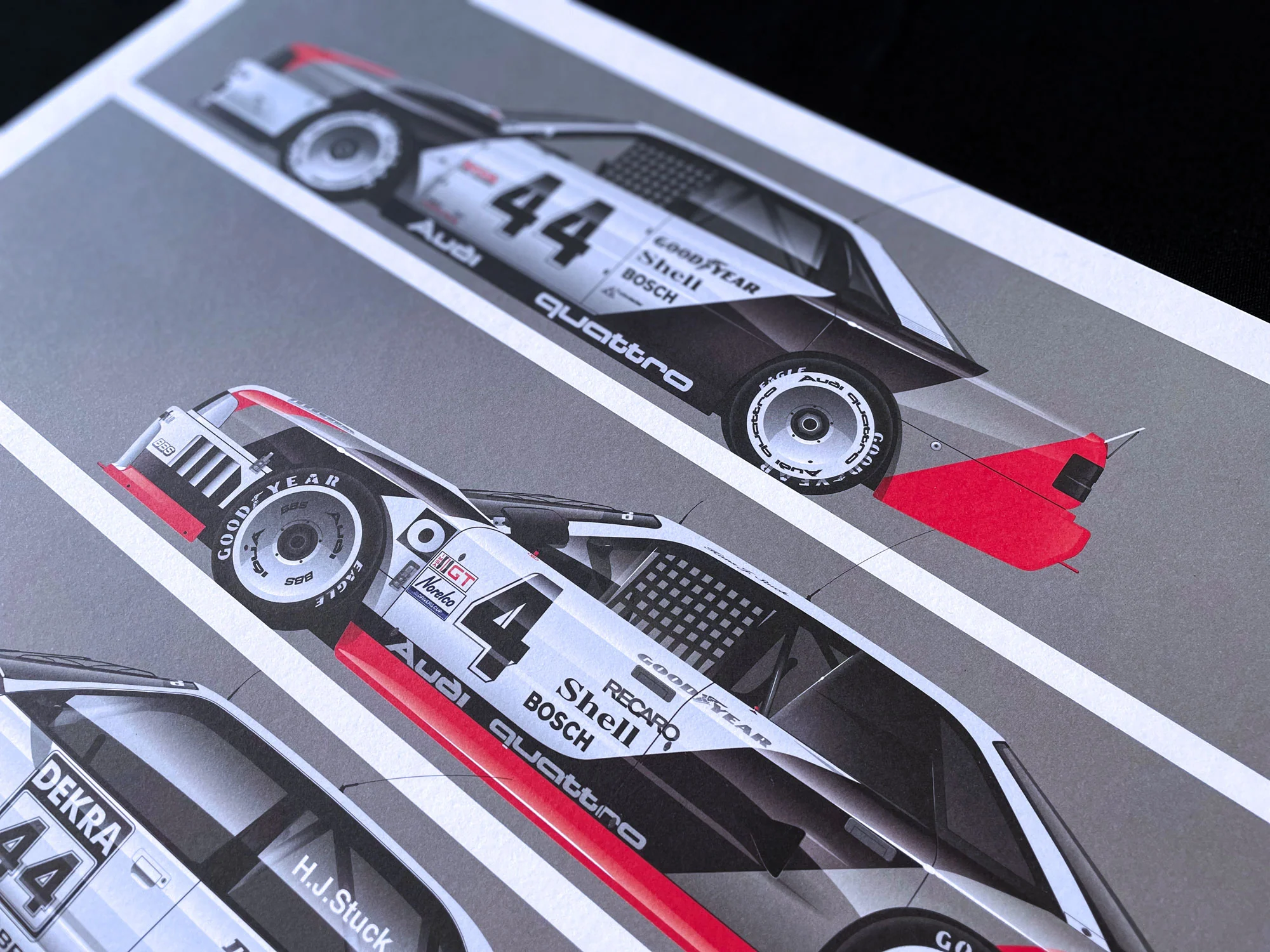 Audi Quattro on Track Short Graphic Story