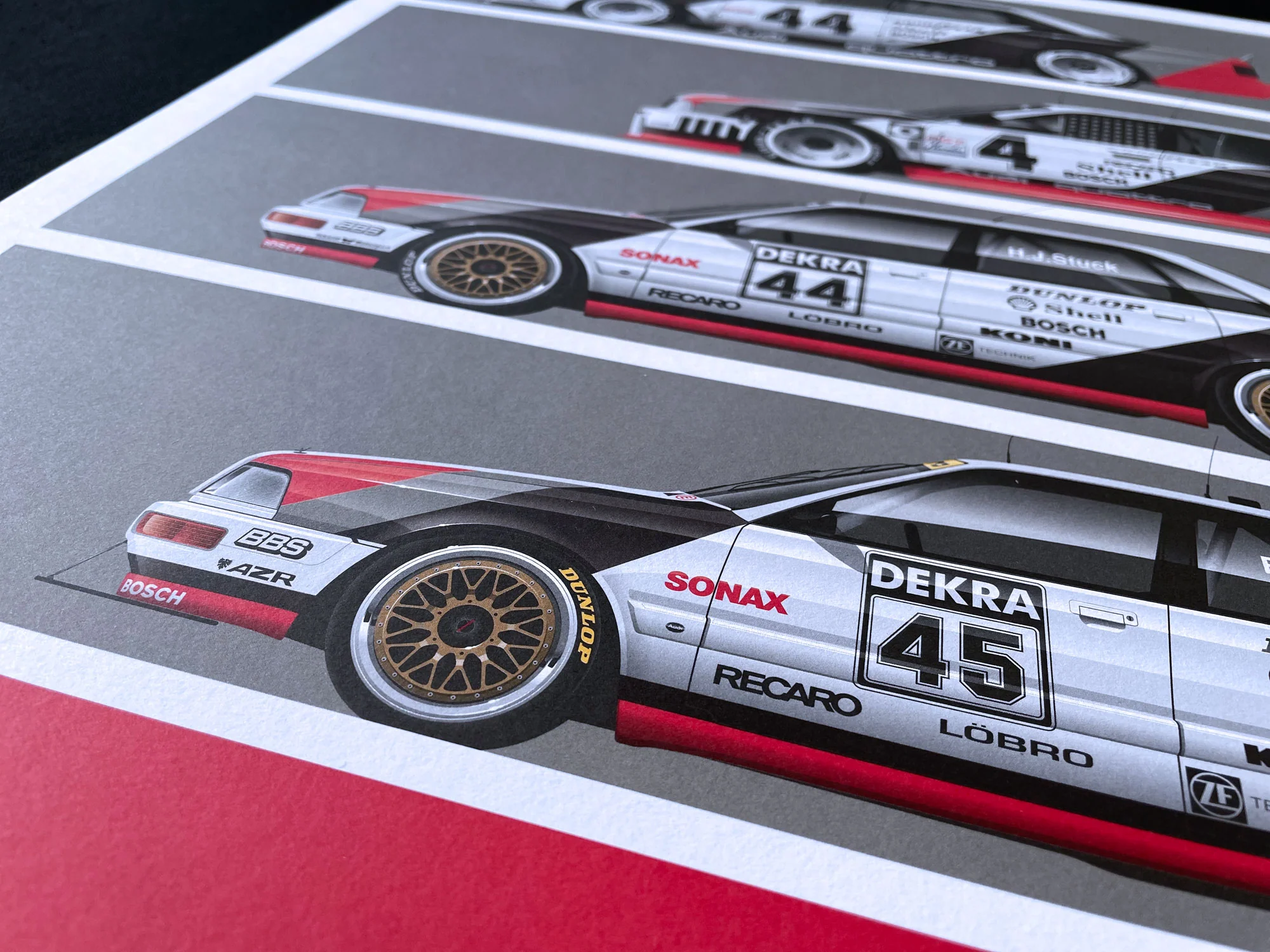 Audi Quattro on Track Short Graphic Story