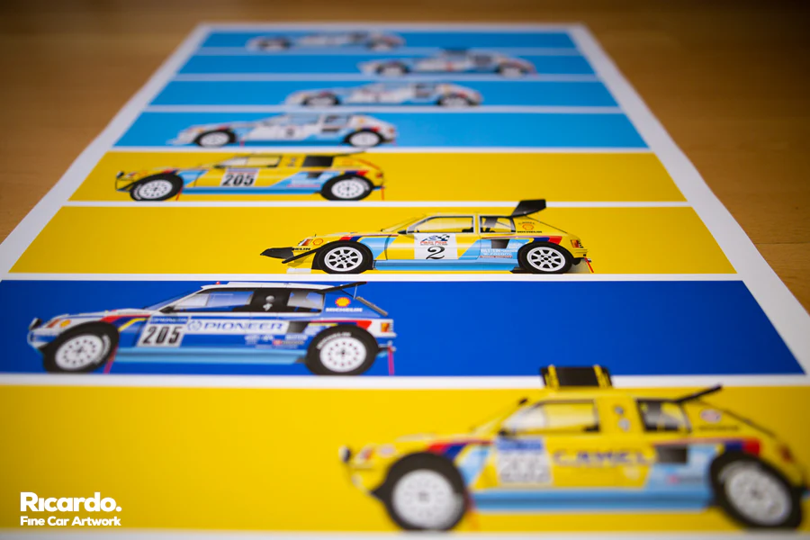 Peugeot 205 T16 Short Graphic Story