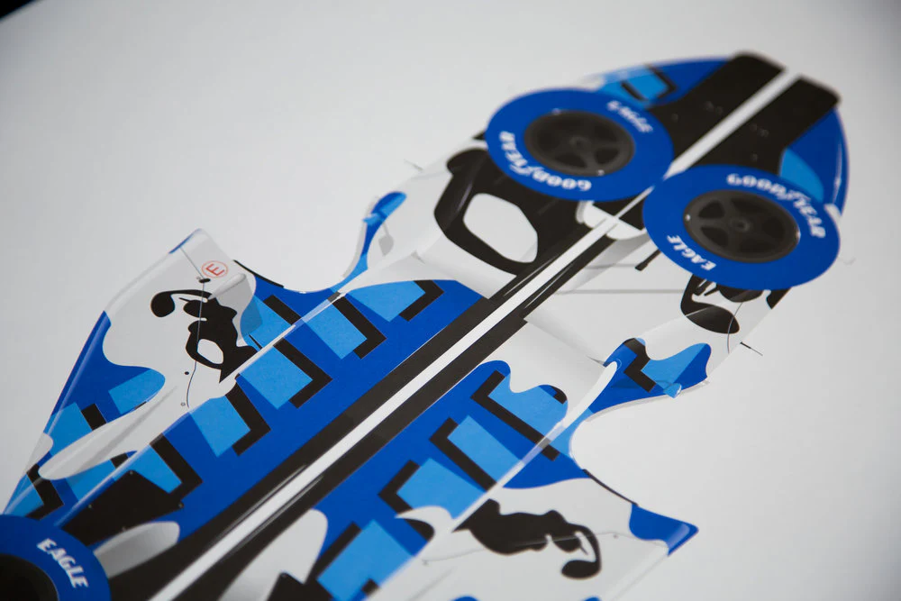 Martin Brundle, Ligier JS39-Renault, 1993 Japanese Grand Prix, Hugo Pratt Livery