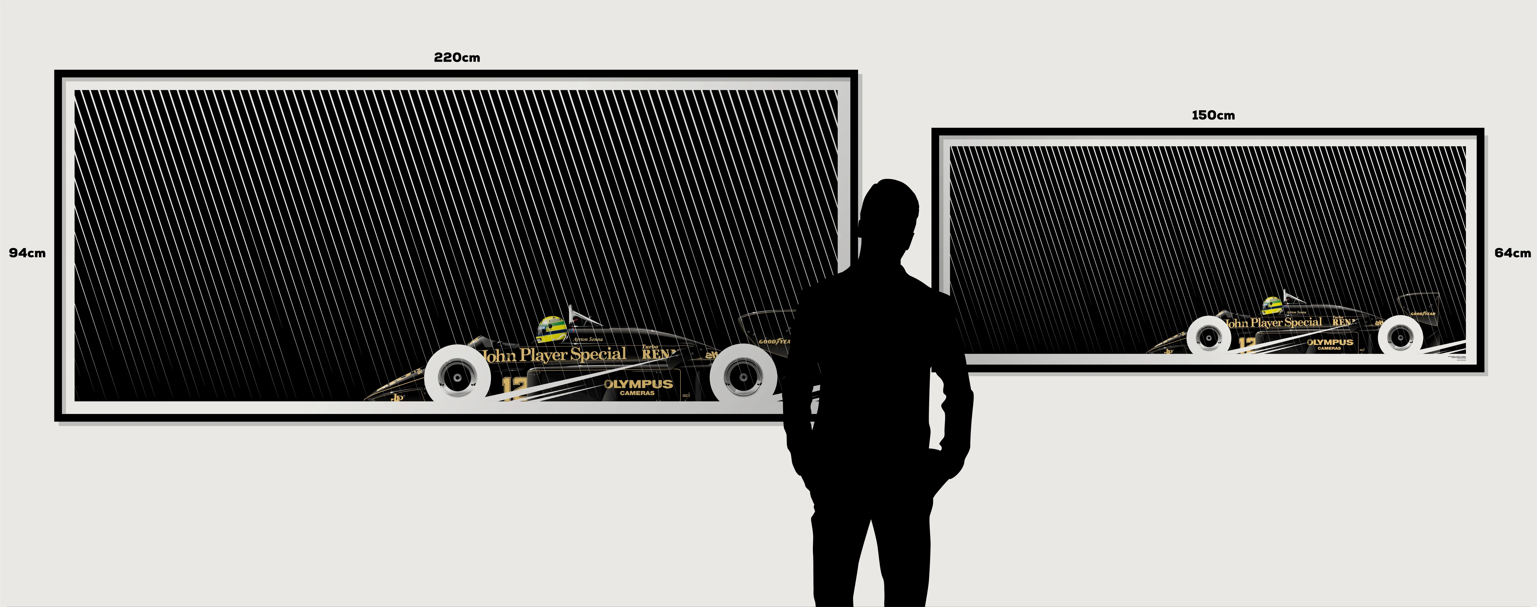 Ayrton Senna, Lotus 97T Renault, 1985 Portuguese Grand Prix - Big Format