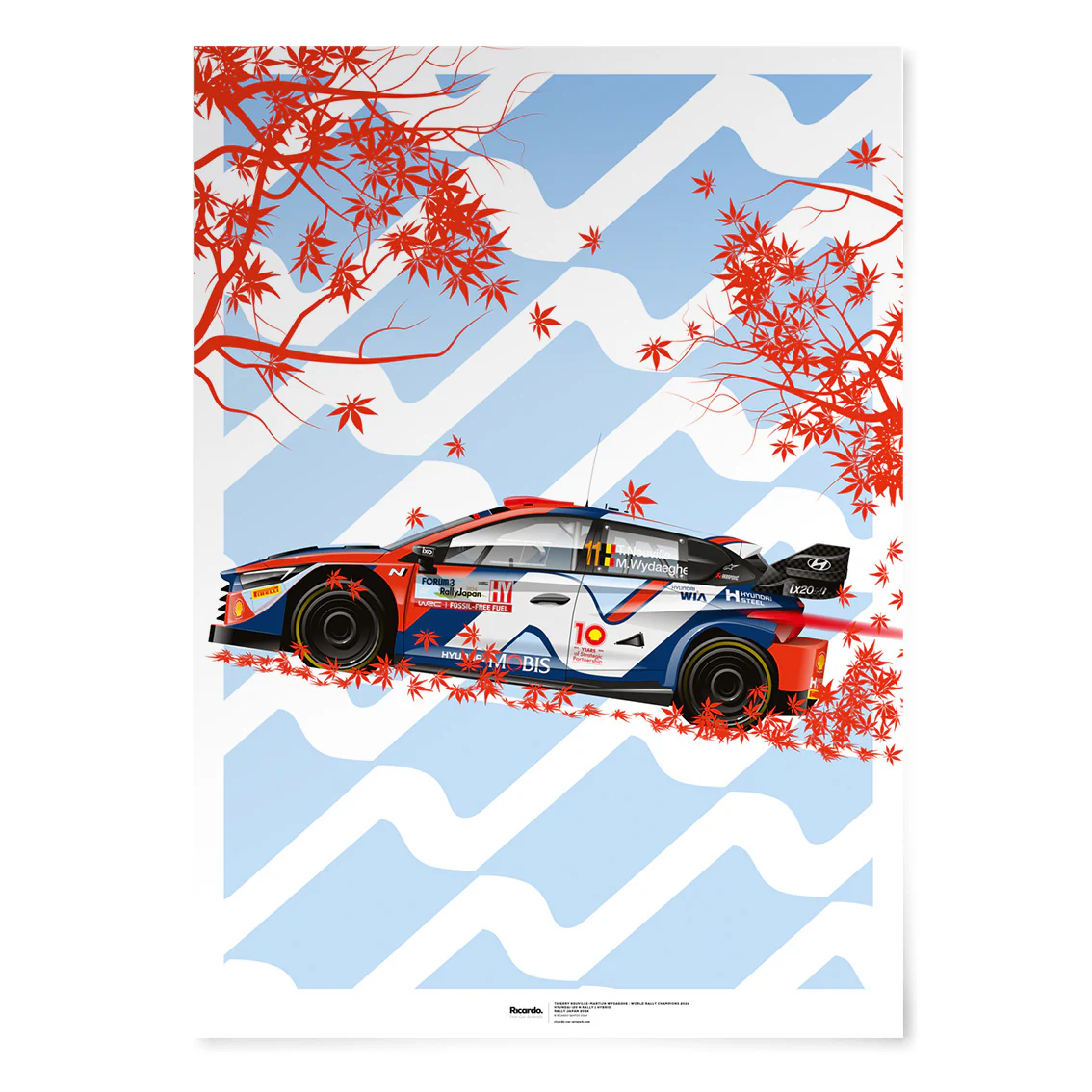 Thierry Neuville-Martijn Wydaeghe, Hyundai i20 N Rally 1 Hybrid, Rally Japan 2024