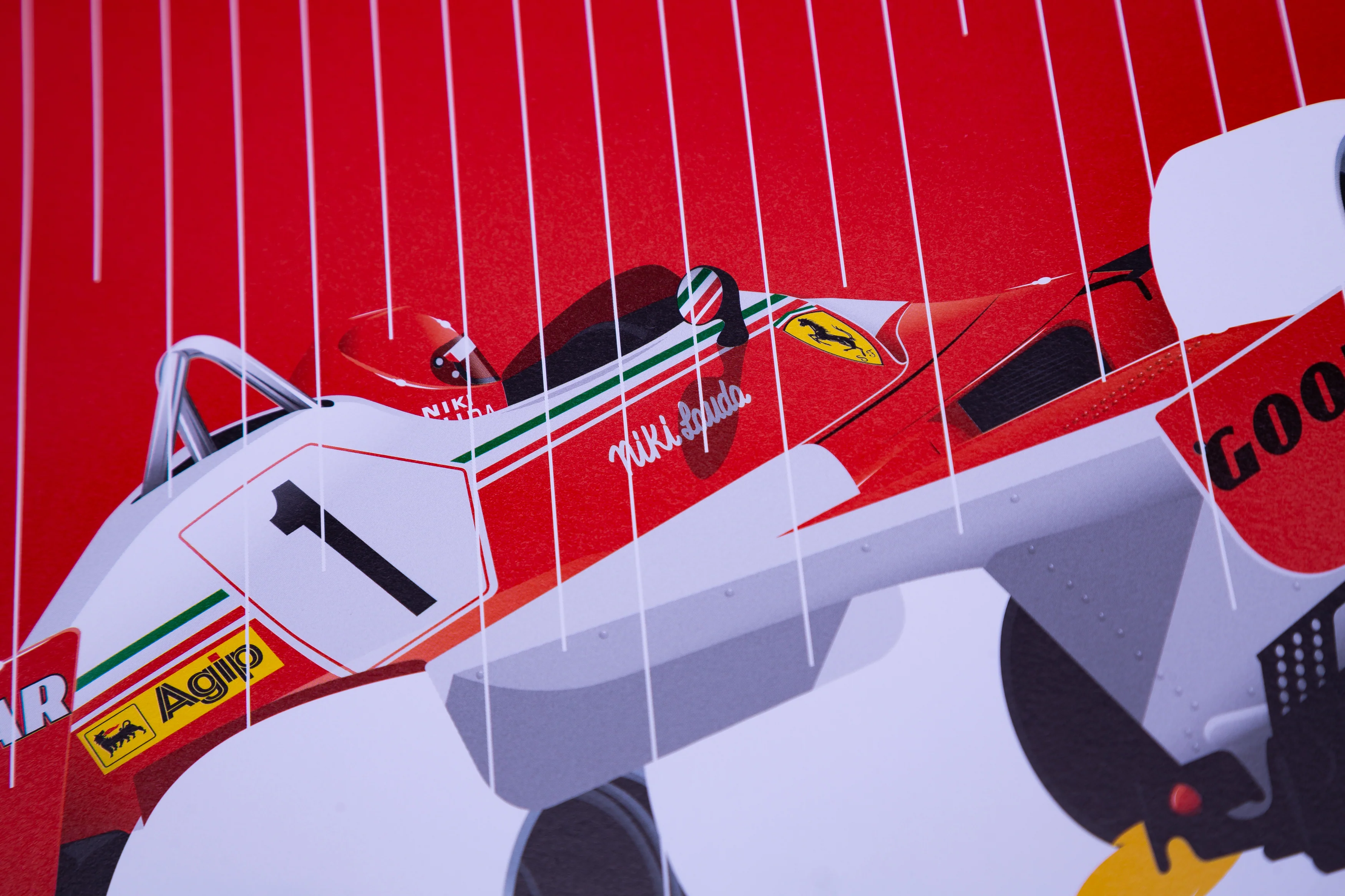 Mclaren M23 vs. Ferrari 312T2 - Hunt and Lauda duel