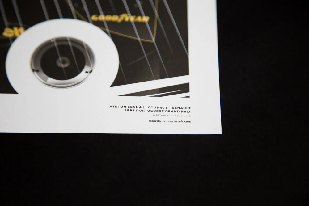 Ayrton Senna, Lotus 97T Renault, 1985 Portuguese Grand Prix