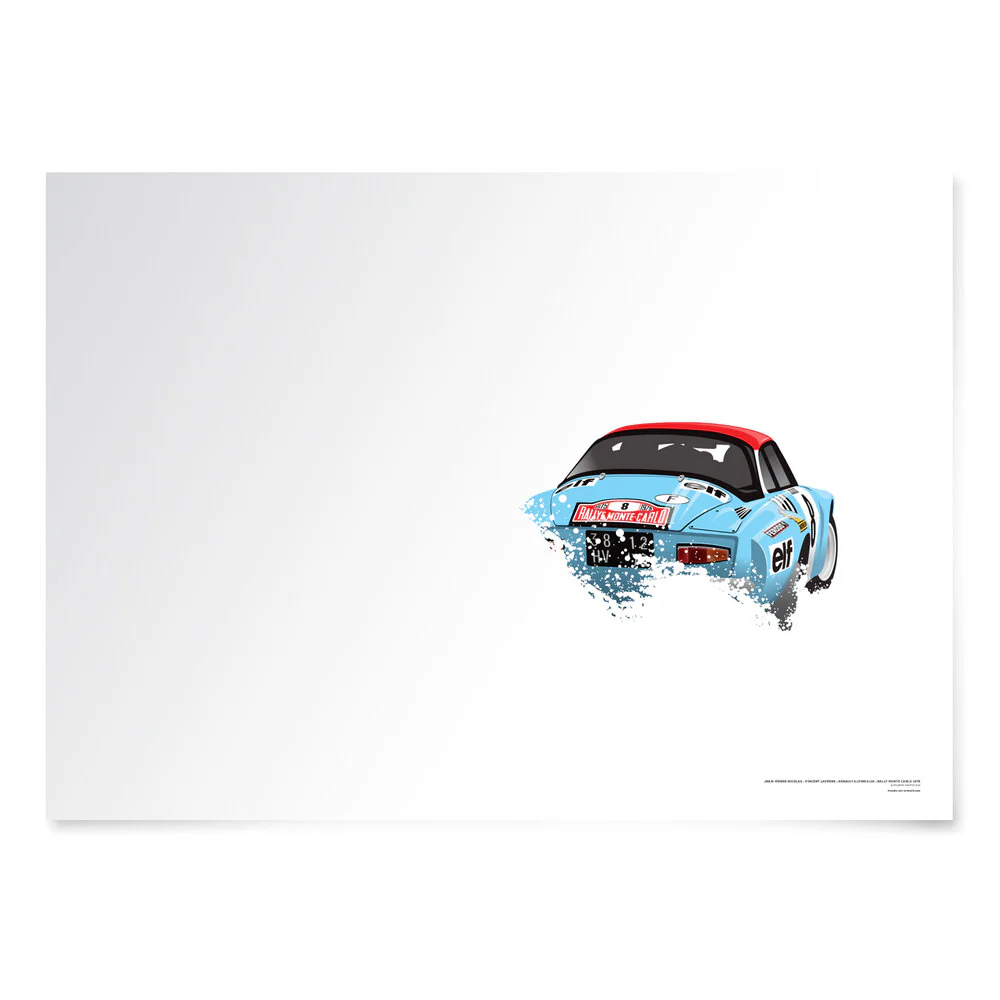 Jean-Pierre Nicolas - Vincent Laverne, Renault Alpine A110, Rally Monte Carlo 1975