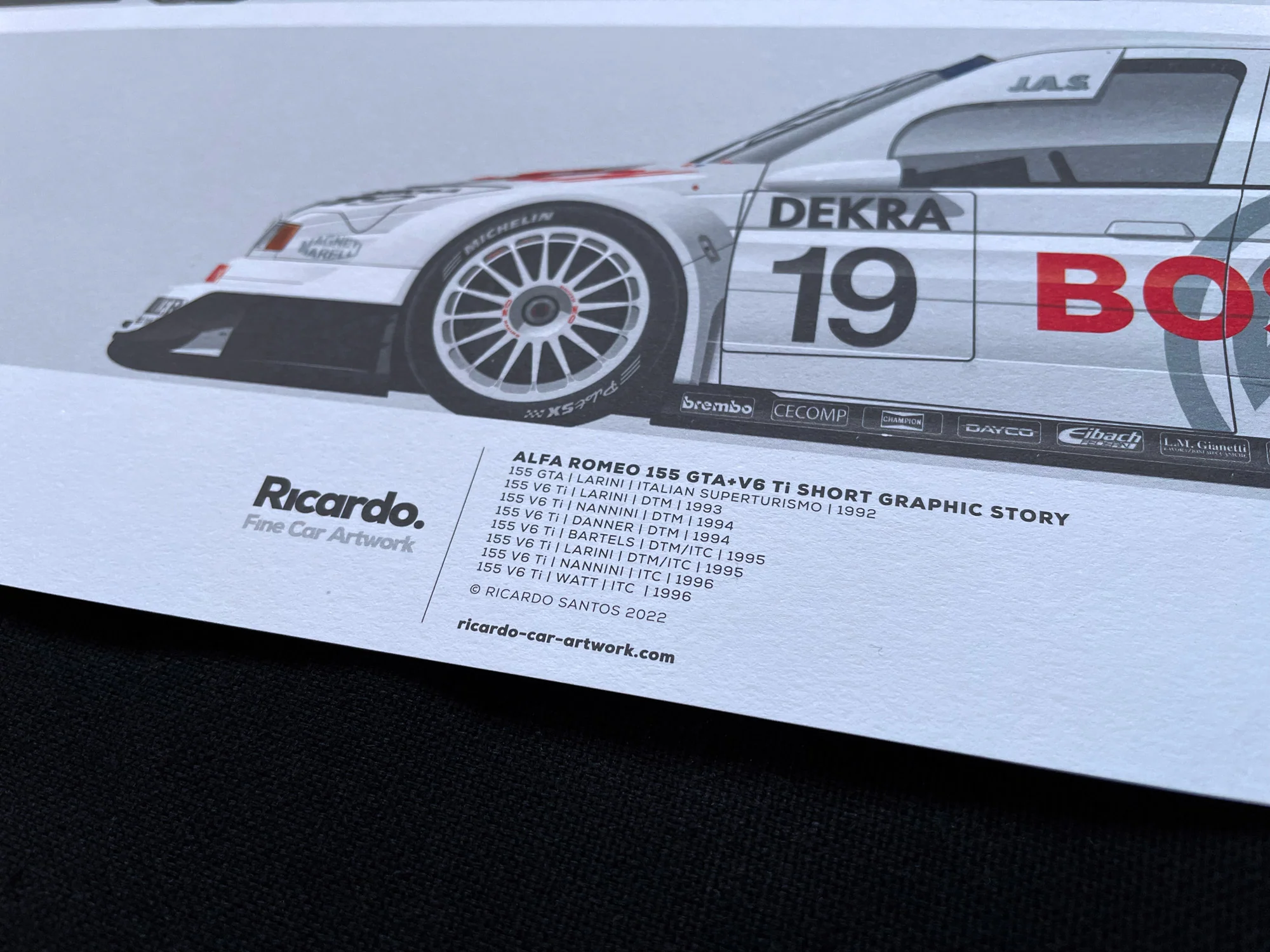 Alfa Romeo 155 GTA+V6 ti Short Graphic Story