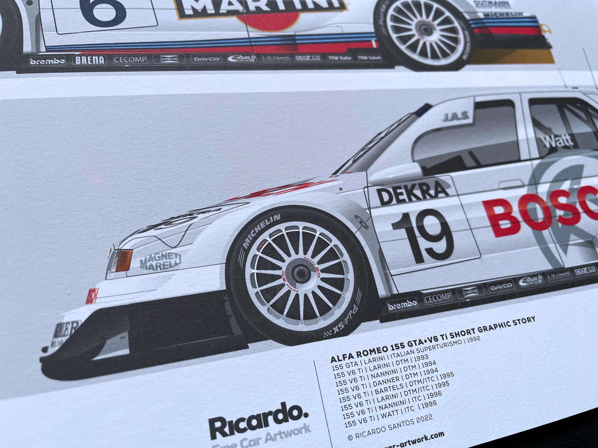 Alfa Romeo 155 GTA+V6 ti Short Graphic Story