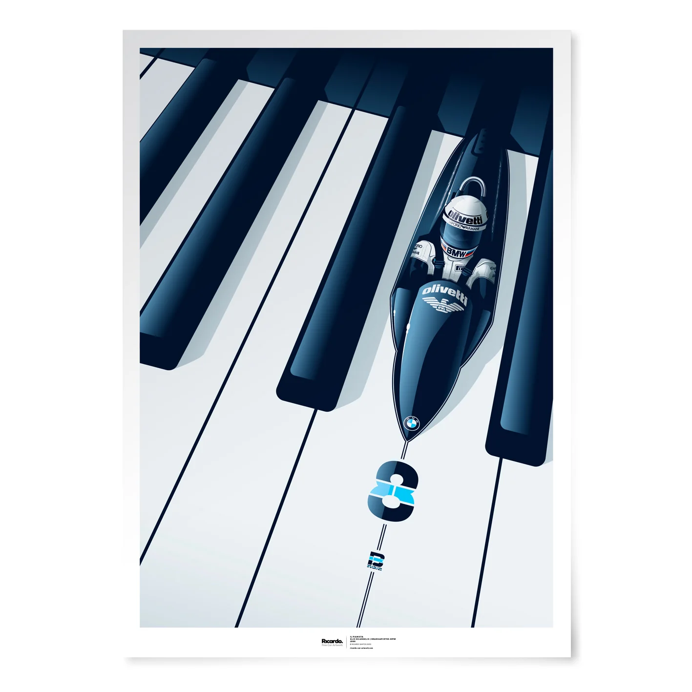 Il Pianista, Elio de Angelis, Brabham BT55-BMW 1986