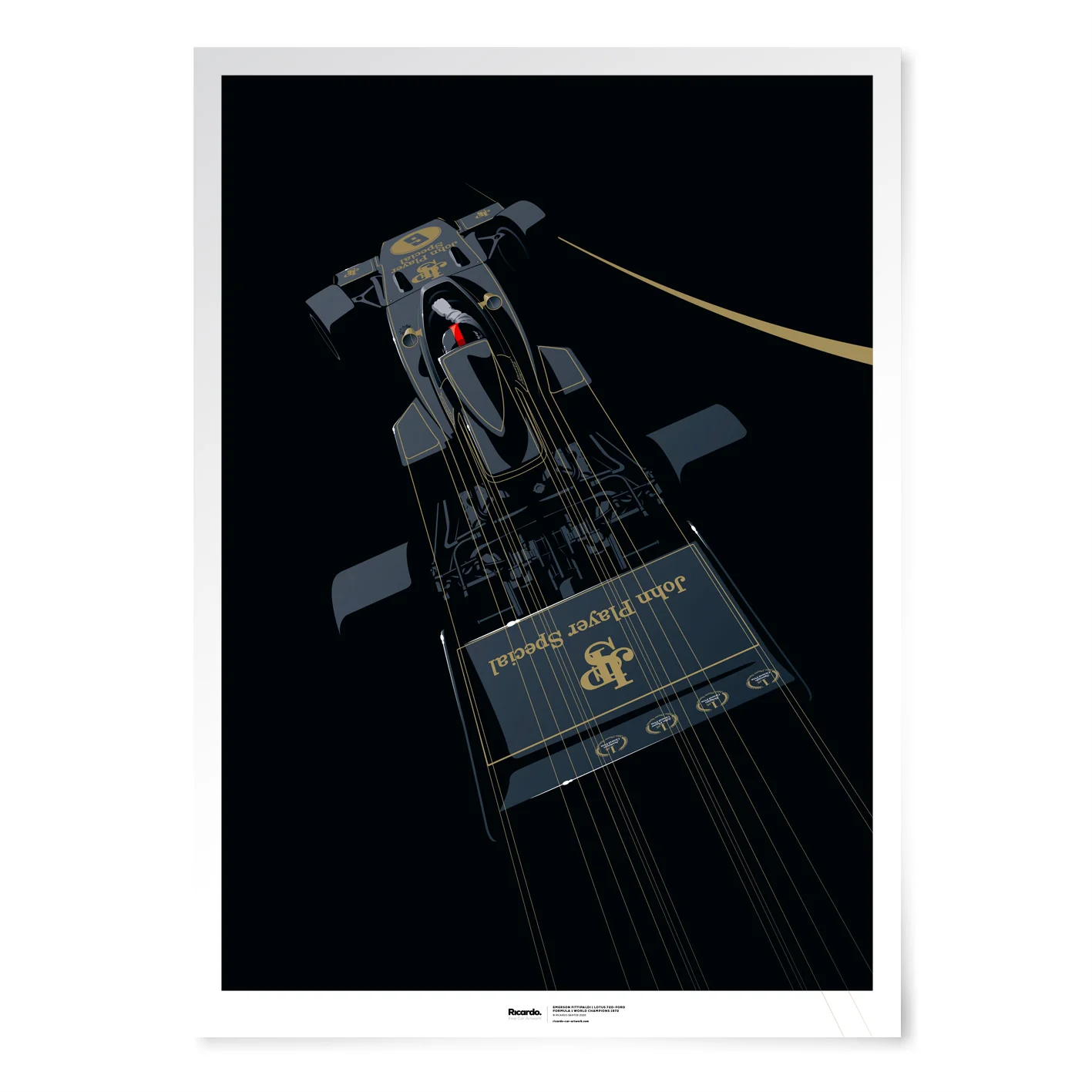 Emerson Fittipaldi, Lotus 72D-Ford, Formula 1 World Champions 1972