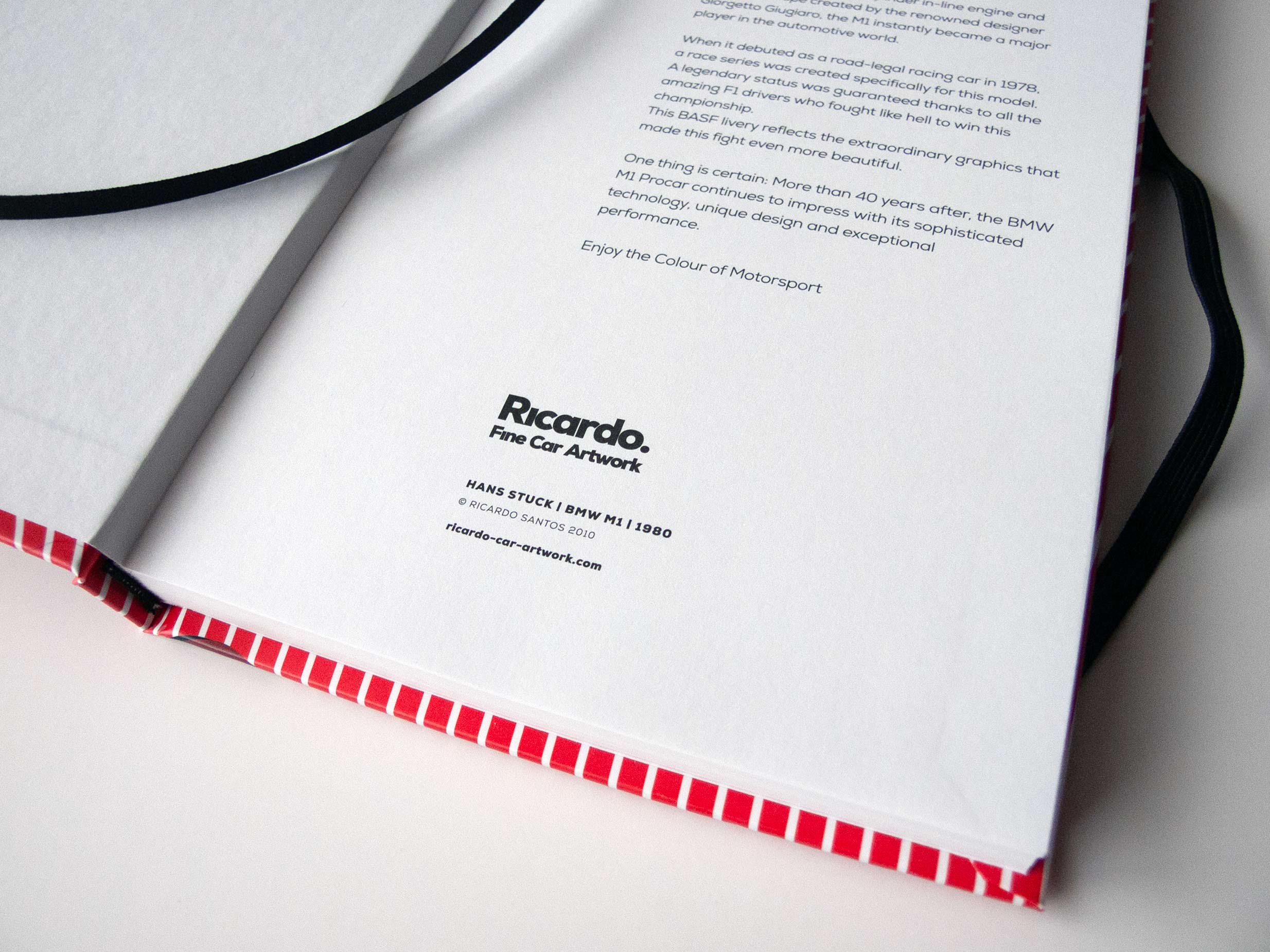 Notebook - H.J. Stuck, BMW M1, 1980