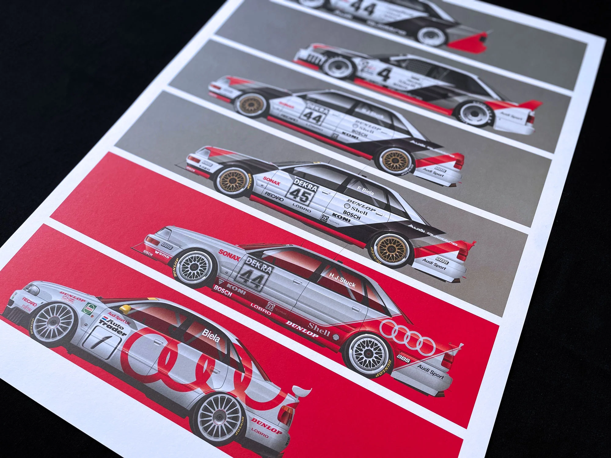 Audi Quattro on Track Short Graphic Story