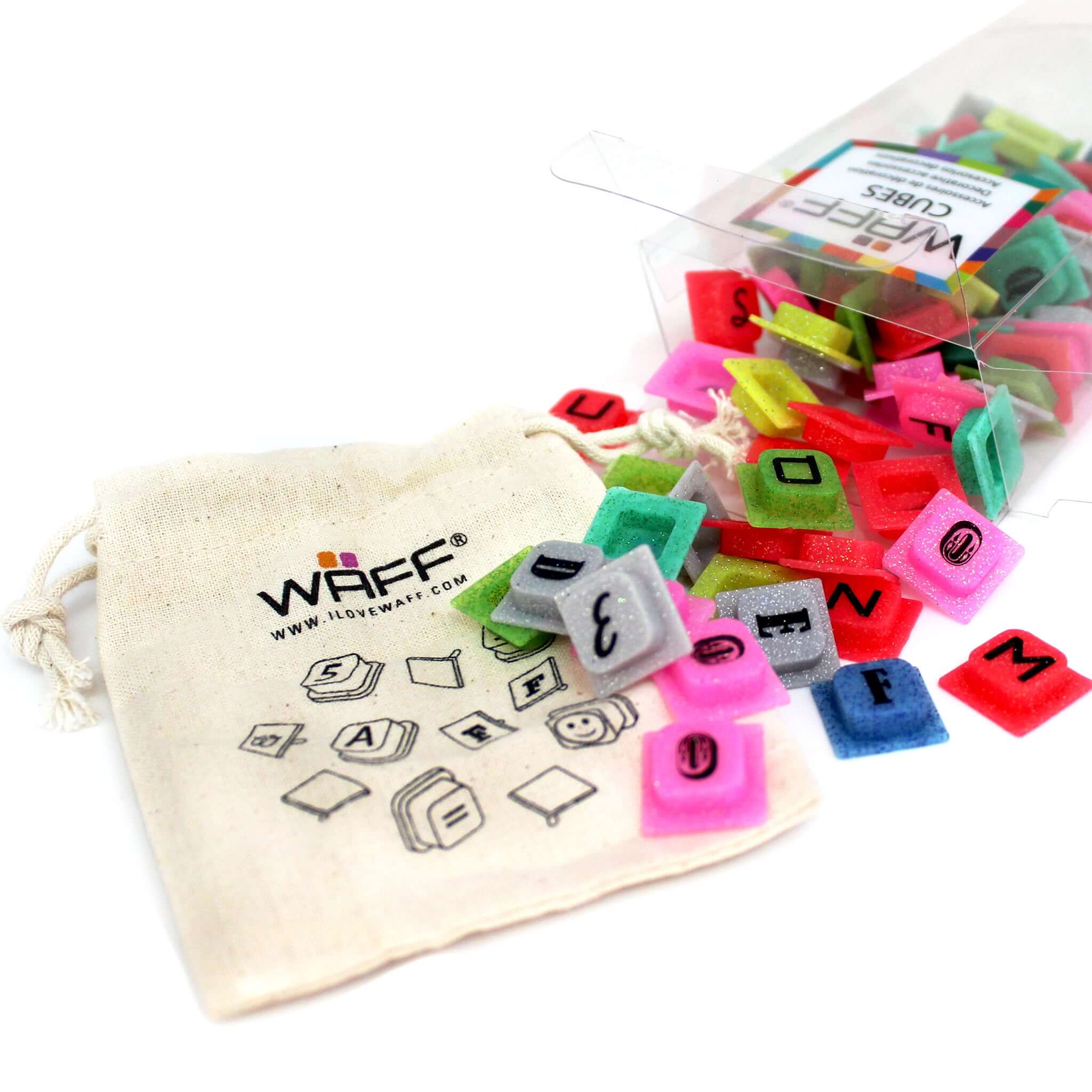 WAFF Cubes - Glitter Alphabet