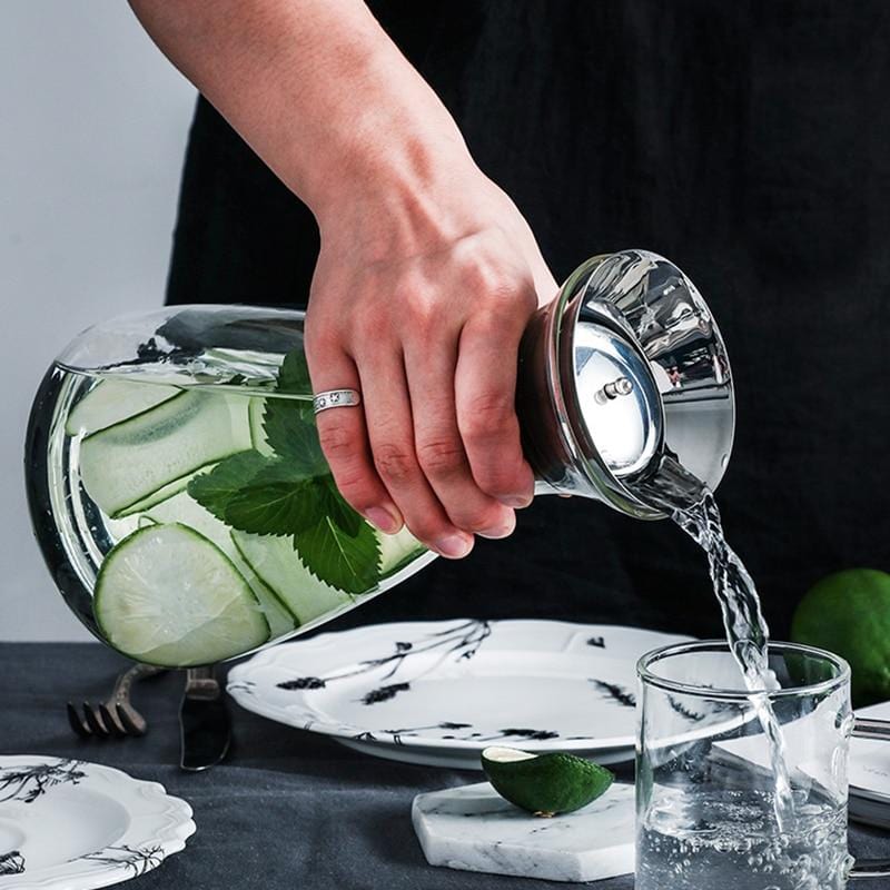 Drip-Free Glass Pitcher