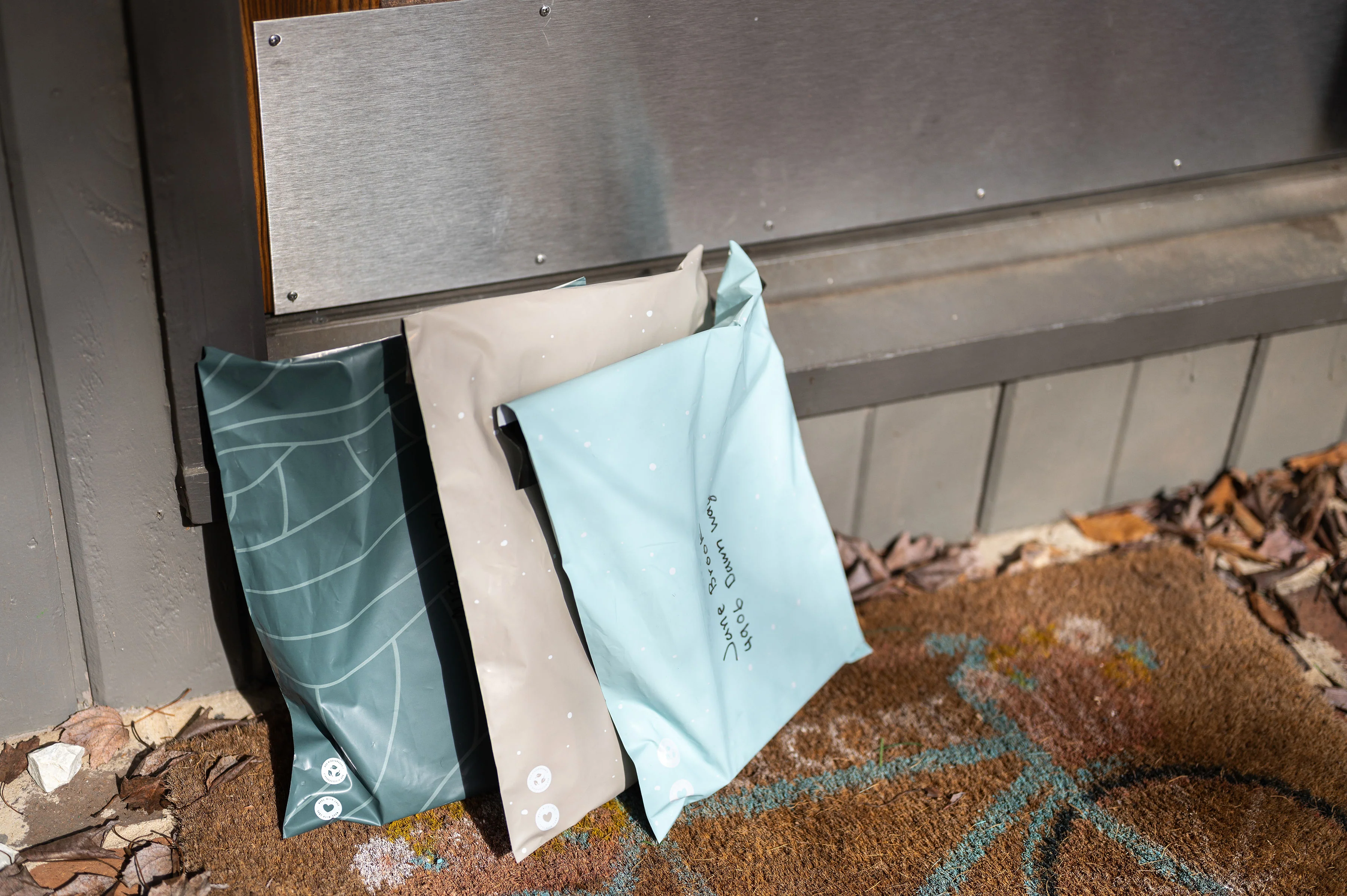 Starry Baby Blue Biodegradable Mailers 10 x 13